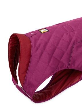 Ruffwear Quilted Dog Jacket in Larkspur Purple